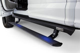 Jeep Wrangler JKU 4DR PowerStep XL 2007-2018 d'AMP Research - Noir (avec éclairage de style OEM)