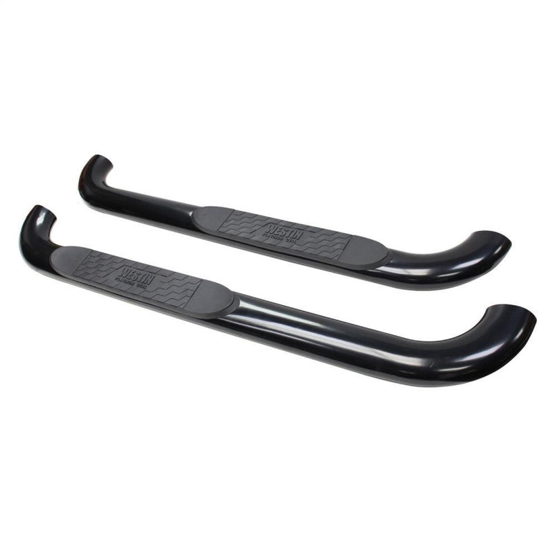 Westin 2015-2018 Chevy Silverado 25/3500 Reg Cab (Body Mount) Platinum 4 Oval Nerf Step Bars - Black