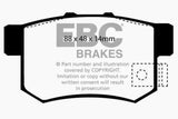 Plaquettes de frein arrière EBC 01-03 Acura CL 3.2 Yellowstuff