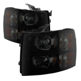 xTune Chevy Silverado 07-13 Crystal Headlights Black Smoked HD-JH-CS07-AM-BSM