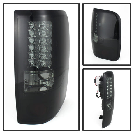 Feux arrière à LED Spyder Ford F150 côté 04-08 (ne convient pas aux modèles Heritage et SVT) Blk Smke ALT-YD-FF15004-LED-BSM