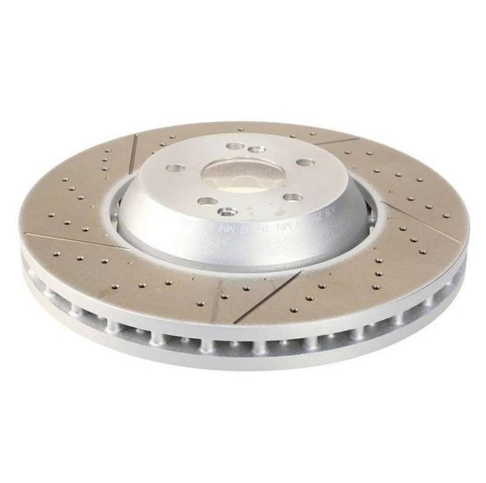 SHW 16-19 Mercedes-Benz C63 AMG 4.0L Front Drilled-Slotted Lightweight Brake Rotor (2224212612)