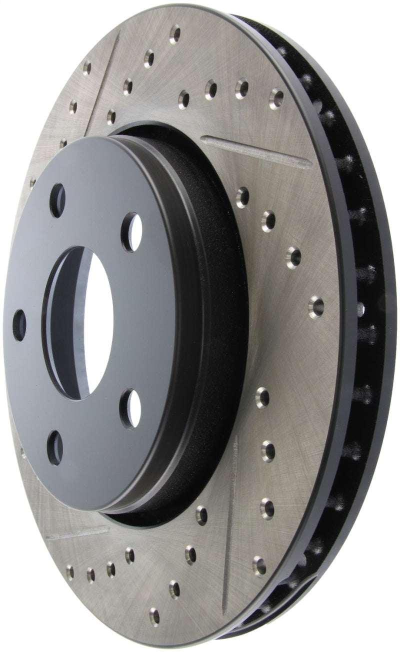 Disque de frein avant droit perforé et rainuré StopTech pour Jeep Wrangler 07-13
