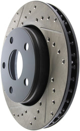 Disque de frein avant droit perforé et rainuré StopTech pour Jeep Wrangler 07-13