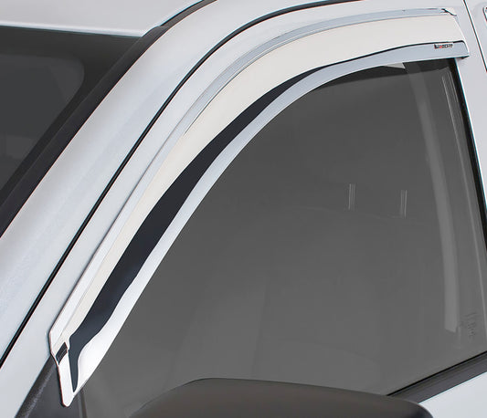 Stampede 1980-1996 Ford Bronco Sport Utility Tape-Onz Sidewind Deflector 2pc - Chrome