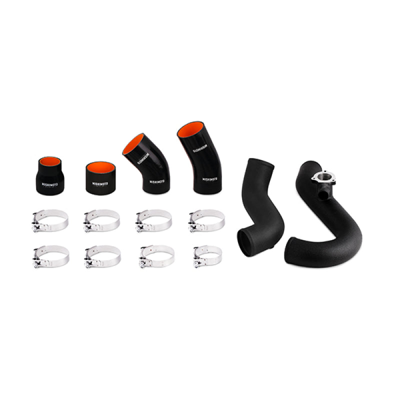 Kit de tuyaux et de soufflets noirs froissés pour refroidisseur intermédiaire Ford Mustang EcoBoost 2,3 L 2015 de Mishimoto