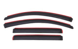 Déflecteurs de vitres avant et arrière AVS 04-15 Nissan Titan Crew Cab Ventvisor 4 pièces - Fumé