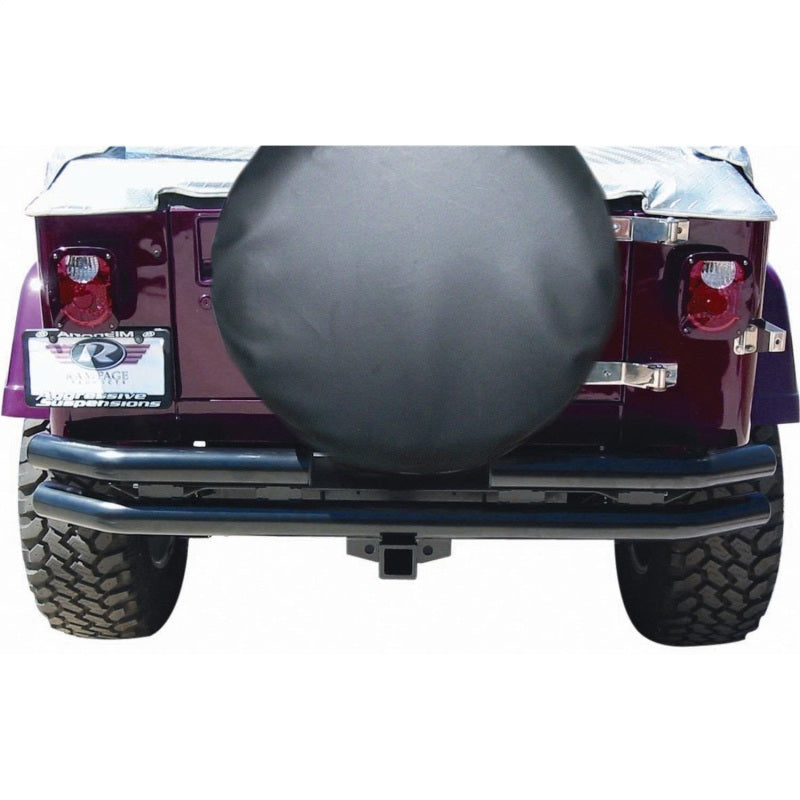 Pare-chocs arrière à double tube pour Jeep CJ5 Rampage 1976-1983 - Noir