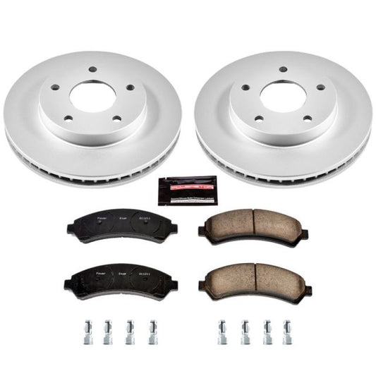 Power Stop 97-05 Chevrolet Blazer Front Z17 Evolution Geomet Coated Brake Kit