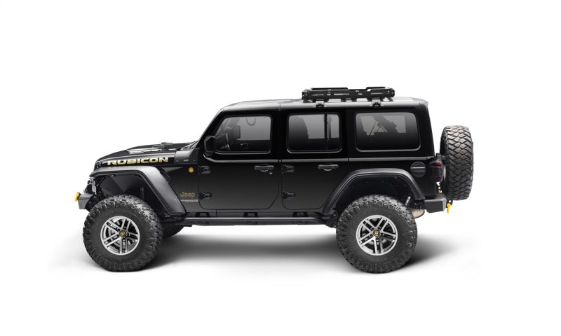 Bushwacker 18-21 Jeep Wrangler JL (2 portes et 4 portes) Élargisseurs de style plat 4 pièces - Noir