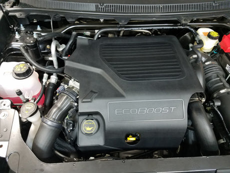 Séparateur d'huile côté passager J&amp;L 10-19 Ford Flex EcoBoost V6 3.0 - Anodisé noir