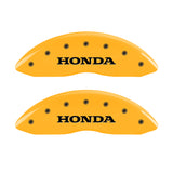 Couvre-étriers MGP 4 gravés avant et arrière Honda finition jaune noir Char 2009 Honda Ridgeline