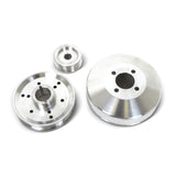 Kit de poulies de transmission inférieures BBK 96-01 Mustang 4.6 GT Cobra - Aluminium CNC léger (3 pièces)