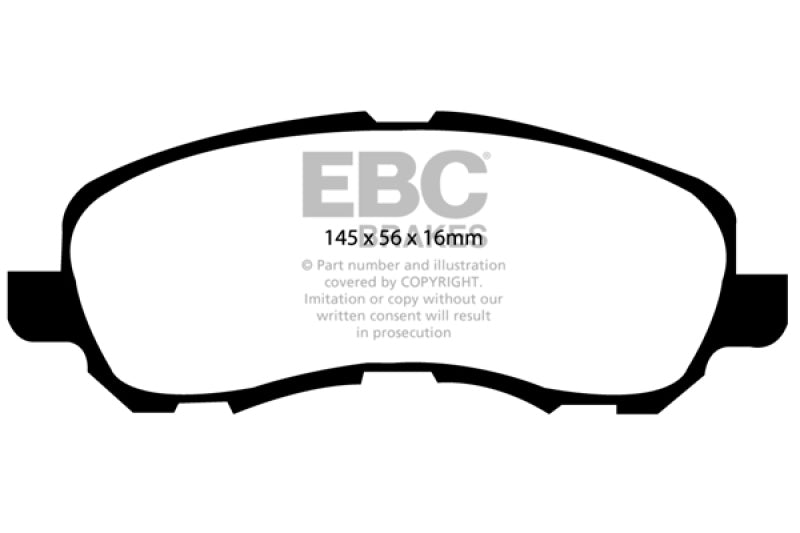 EBC 11-14 Chrysler 200 2.4L Bluestuff Front Brake Pads