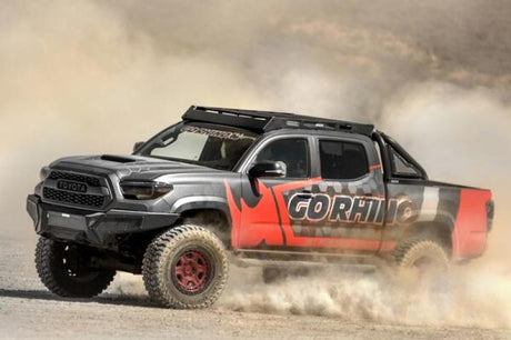 Barres de toit à profil bas Go Rhino 16-23 pour Toyota Tacoma DC Ceros - Tex. Blk