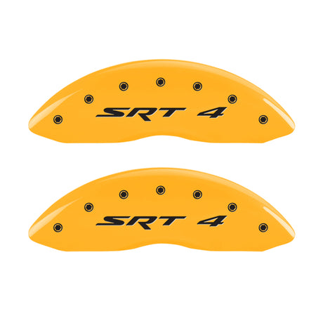 Couvre-étriers MGP 4 gravés avant chargeur arrière RT finition jaune noir Char 2007 Dodge Charger