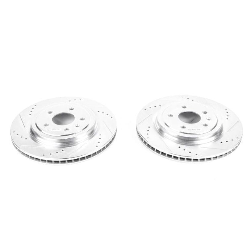 Disques de frein arrière Power Stop 14-19 Chevrolet Corvette Evolution percés et fendus - Paire