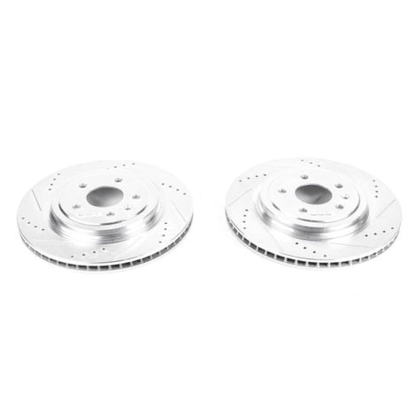 Disques de frein arrière Power Stop 14-19 Chevrolet Corvette Evolution percés et fendus - Paire