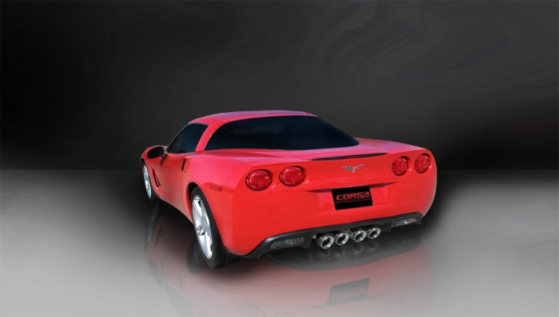 Corsa 05-08 Chevrolet Corvette C6 6.0L V8 Échappement arrière poli Xtreme