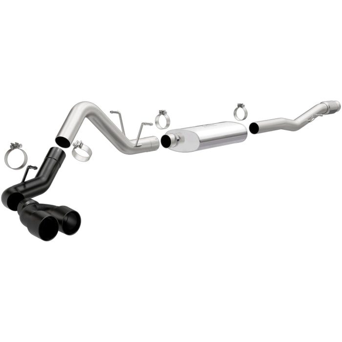 Échappement MagnaFlow CatBack 14-18 GMC Sierra 1500 V8-6.2L en acier inoxydable poli avec embouts revêtus de noir