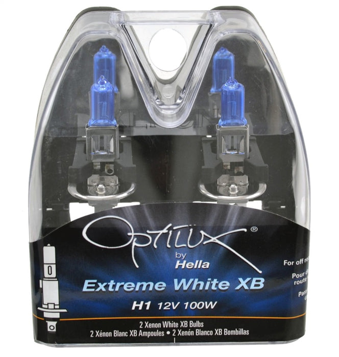 Ampoules Hella Optilux H1 100W XB Extreme White (paire)