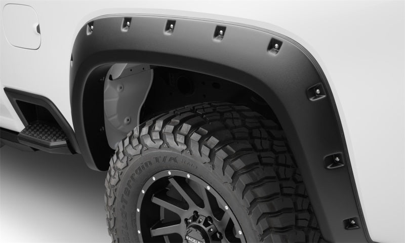 Bushwacker 19-21 Chevrolet Silverado 2500 / 3500 HD (Excl. Dually) Forge Style Flares 4pc - Black