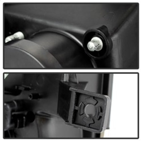 Phares de projecteur Spyder Ford F150 09-14 Modèle halogène - Barre lumineuse DRL Chrm PRO-YD-FF15009-LBDRL-C
