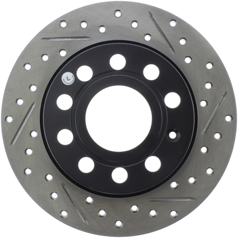 Rotor arrière gauche fendu et percé StopTech 11-17 Volkswagen Jetta /Golf / Golf GTI