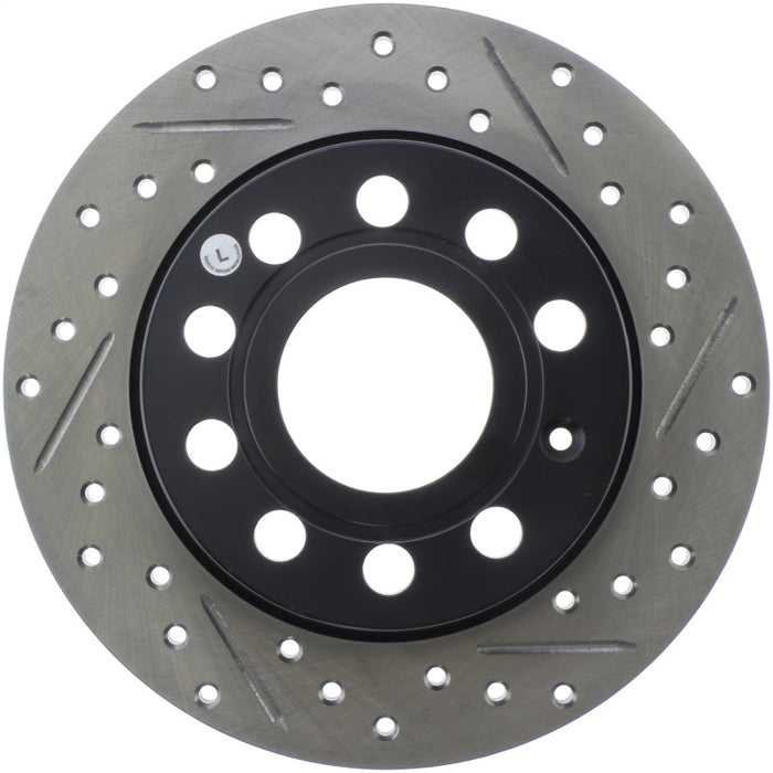 StopTech 11-17 Volkswagen Jetta /Golf / Golf GTI Slotted & Drilled Rear Left Rotor