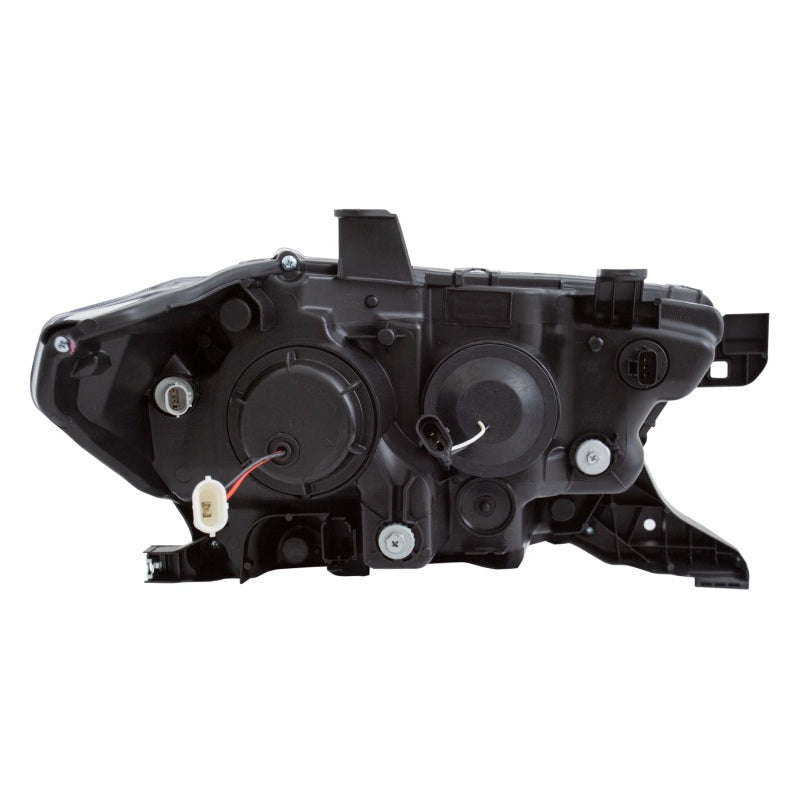 Phares de projecteur ANZO 2016-2017 Toyota Tacoma avec interrupteur de style planche noir avec ambre