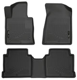 Revêtements de sol avant et 2e siège noirs Husky Liners 2015 Hyundai Sonata Weatherbeater