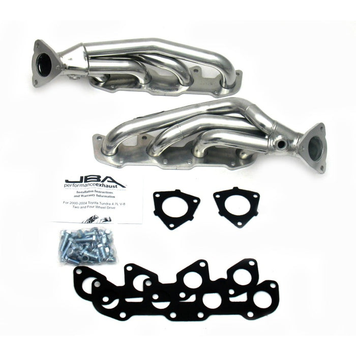 Collecteur d'échappement JBA 00-04 Toyota 4,7 L V8 1-1/2 po primaire Silver Ctd Cat4Ward