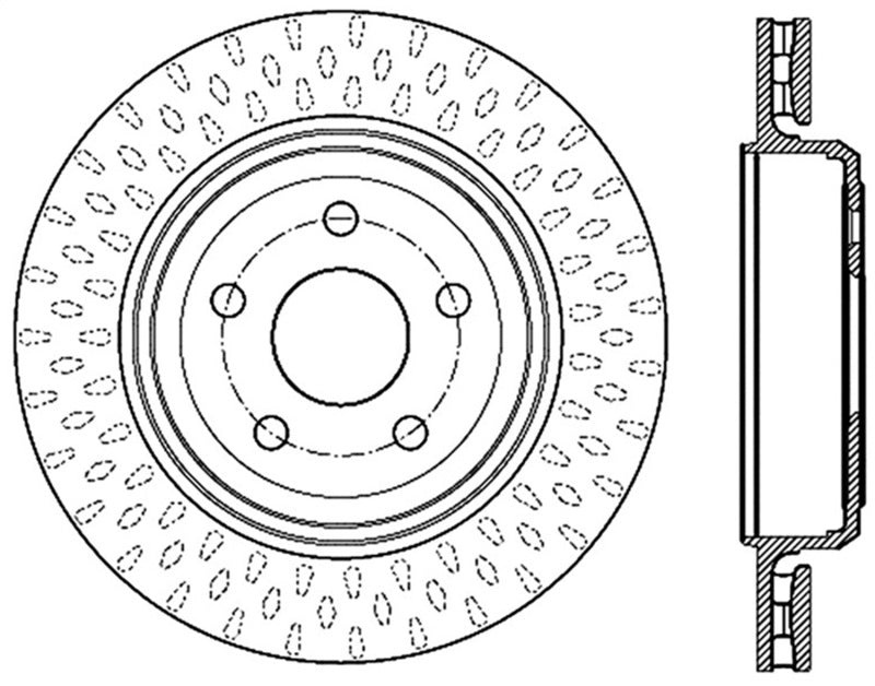Disque de frein arrière gauche StopTech 12-13 Jeep SRT8