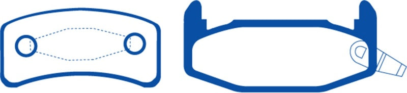 Plaquettes de frein arrière EBC Greenstuff pour Buick Regal 2.8 88-90