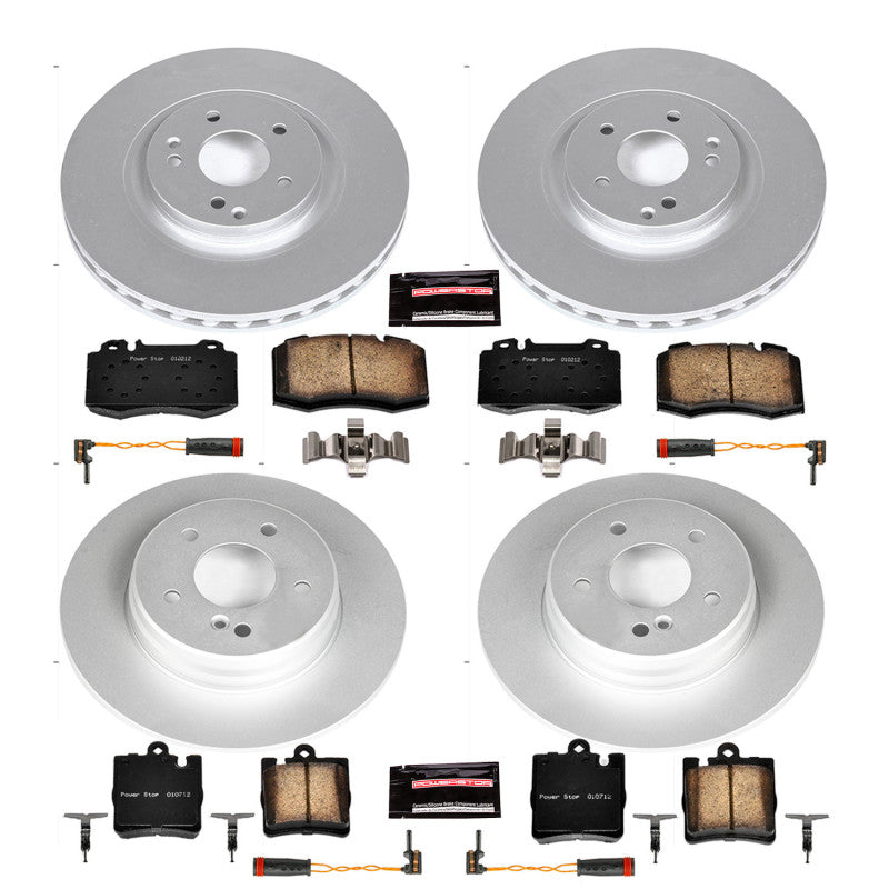 Power Stop 2004 Mercedes-Benz C230 Front & Rear Z23 Coated Brake Kit