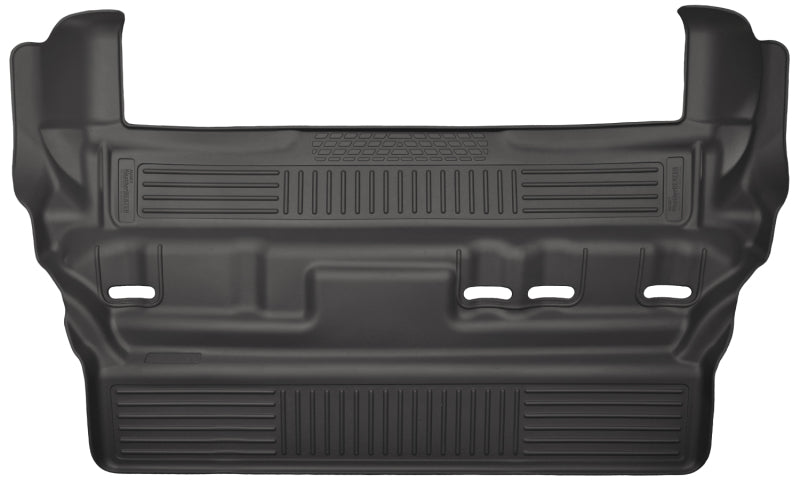 Revêtement de sol noir Husky Liners 2015 GM Escalade/Tahoe/Yukon WeatherBeater pour 3e siège (banquette 2e)