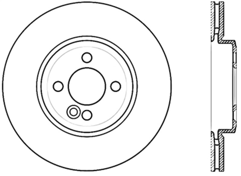 Disque de frein sport fendu avant gauche StopTech 05-10 Scion tC Cryo