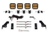 Kit de barre lumineuse de calandre Diode Dynamics pour Jeep JL SS5 à 4 modules CrossLink Pro - Combo jaune
