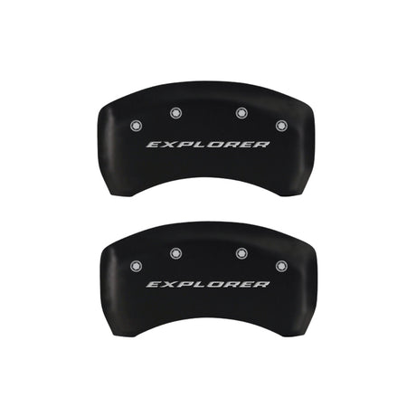 MGP 4 Caliper Covers Engraved Front & Rear Explorer Red finish silver ch