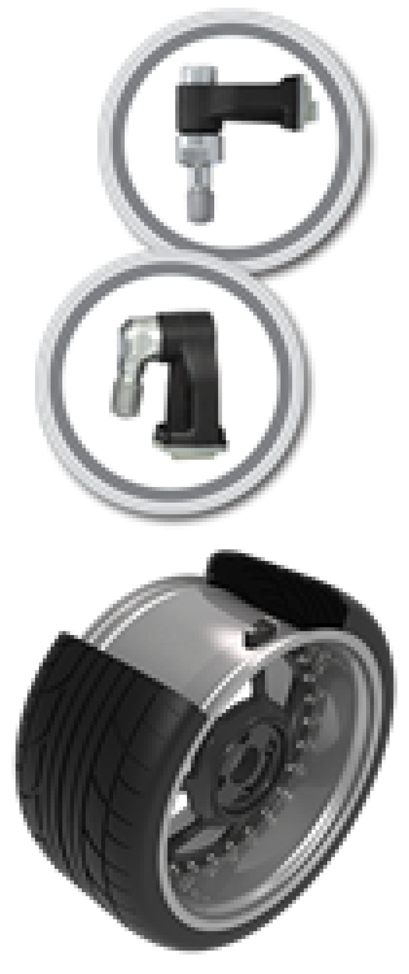 Capteur TPMS Schrader - Capteur EZ programmable à 90 degrés à pince (tige de valve non incluse)