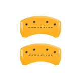 MGP 4 Caliper Covers Engraved F & R Crossfire Yellow Finish Black Char 2005 Chrysler Crossfire