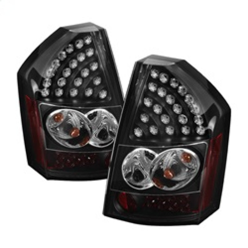 Feux arrière à LED Spyder Chrysler 300C 08-10 Noir ALT-YD-C308-LED-BK