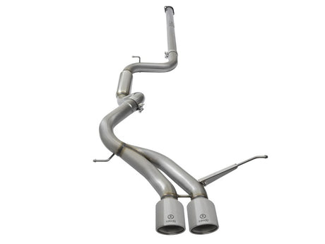 Échappement arrière de catalyseur aFe POWER Takeda 3 pouces 304 SS avec embouts polis 13-17 Ford Focus ST L4-2.0L (t)