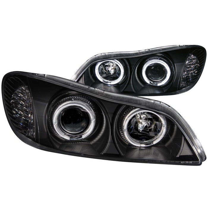 Phares de projecteur ANZO 2000-2004 Infiniti I30 avec halo noir