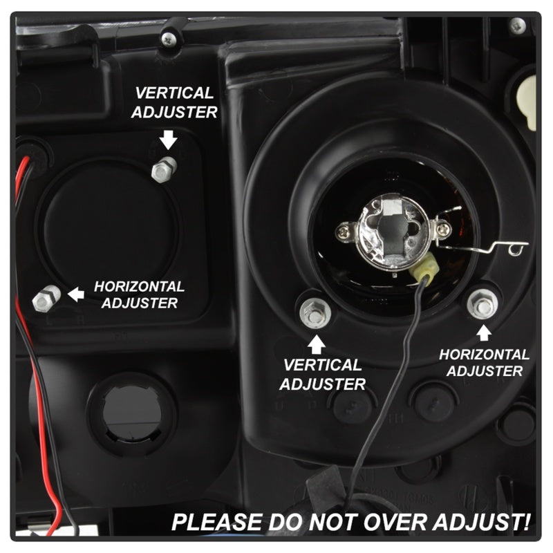 Phares Spyder 05-11 Toyota Tacoma Ver 2 Proj - Barre lumineuse DRL - Fumée noire PRO-YD-TT05V2-LB-BSM