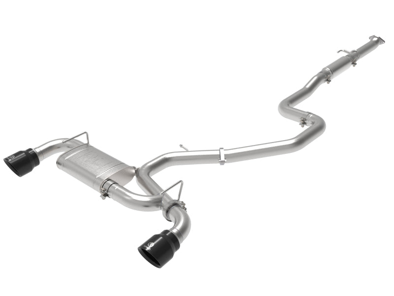 aFe Takeda Exhaust Cat-Back 19-20 Hyundai Veloster N 304SS Échappement à double embout noir