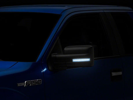 Clignotant de rétroviseur à LED blanc Raxiom 09-14 Ford F-150 Axial Series - Transparent