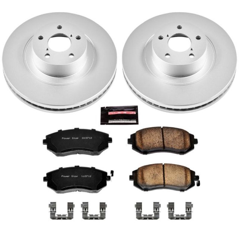 Power Stop 04-06 Subaru Baja Front Z17 Evolution Geomet Coated Brake Kit