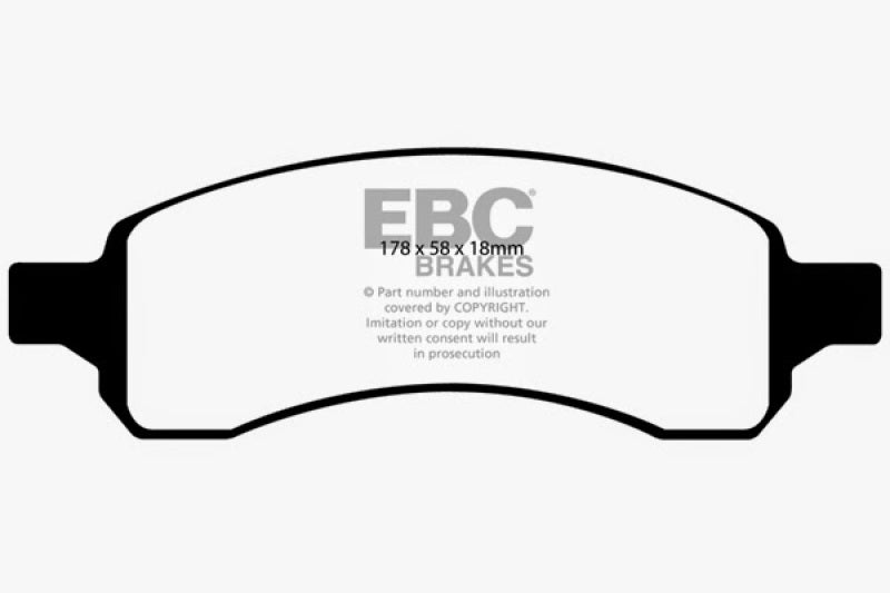 Plaquettes de frein avant EBC 07+ Buick Enclave 3.6 Ultimax2