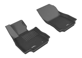 3D MAXpider 2016-2020 Toyota/Scion Yaris/Yaris Ia/Ia Kagu 1st Row Floormat - Black 3D MAXpider